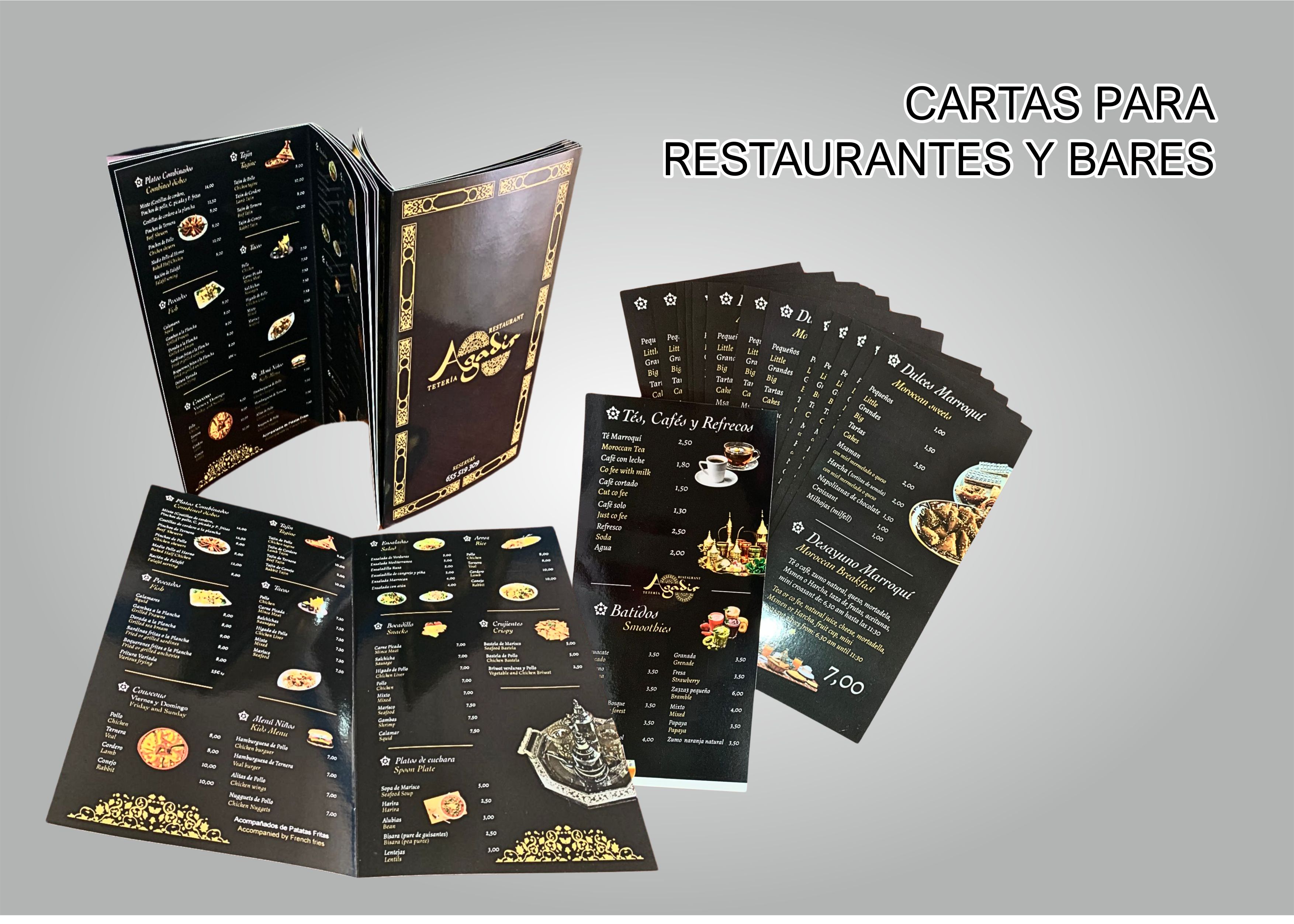 Cartas para restaurantes publisof en emprendimos